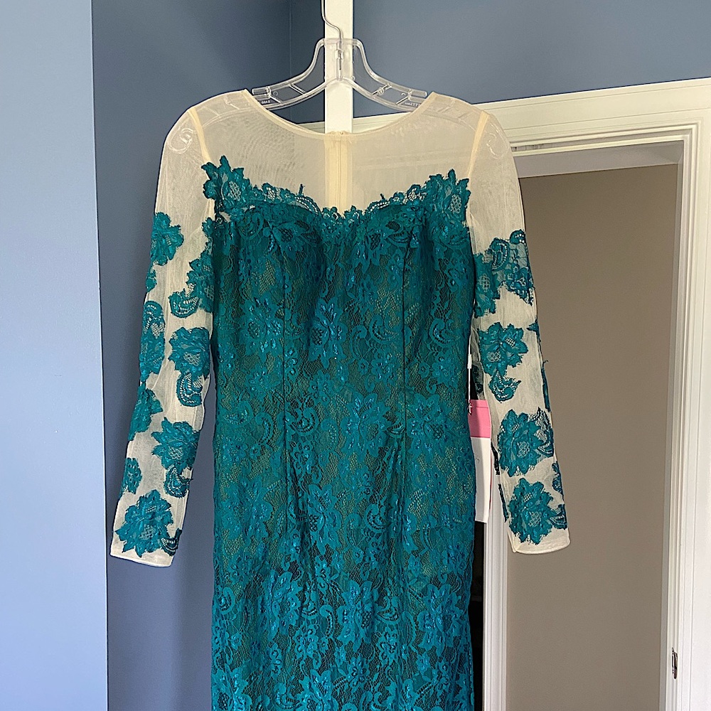 Green lace ball gown - new with tags
